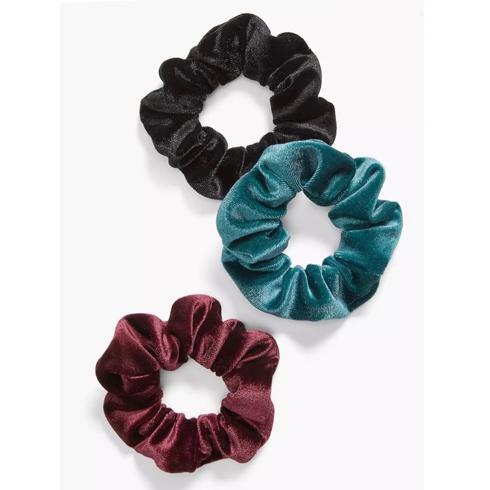 NWT Lane Bryant LIVI Velour Hair Scrunchies 3 Pack